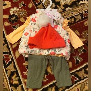 4 Pieces Baby Girl Outfit,3m